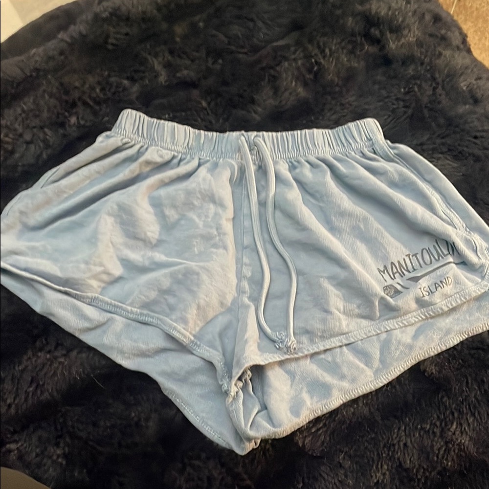 Light Blue Manitoulin Island Booty Shorts